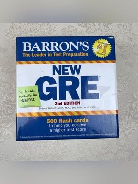 Barron’s GRE 2nd Edition Flash Cards - Test Prep, Graduate Record Exam